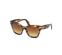 TOM FORD Mujer FT1217 ELVIRA 55F Gafas de sol Acetato la Habana Marrón Mariposa Normal