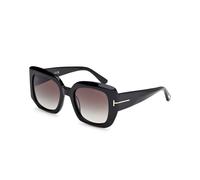 TOM FORD Mujer FT1220 CARLA-02 01B Gafas de sol Acetato Negro Fumar Cuadrada Normal