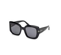 TOM FORD Mujer FT1220 CARLA-02 01D Gafas de sol Acetato Negro Fumar Cuadrada Polarizado