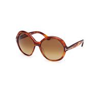 TOM FORD Mujer FT1282 ANNABELLE-02 54F Gafas de sol Acetato la Habana Marrón Redonda Normal
