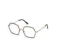 TOM FORD Mujer FT5615-B 052 Monturas ópticas Metal la Habana Geométrico Normal Blue Anti Light - para PC