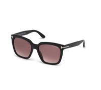TOM FORD Mujer TOM FORD FT0502 AMARRA 01T Gafas de sol Acetato Negro Burdeos Geométrico Normal Sombreado