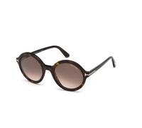 TOM FORD Mujer TOM FORD FT0602 NICOLETTE-02 52K Gafas de sol Acetato la Habana Marrón Redonda Normal Sombreado