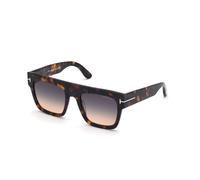 TOM FORD Mujer TOM FORD FT0847 RENEE 52B Gafas de sol Acetato la Habana Fumar Cuadrada Normal Sombreado