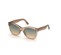 TOM FORD Mujer TOM FORD FT0870 WALLACE 45P Gafas de sol Acetato Marrón Verde Cat Eye Normal Sombreado
