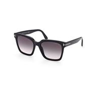 TOM FORD Mujer TOM FORD FT0952 SELBY 01B Gafas de sol Acetato Negro Gris Cuadrada Normal Sombreado