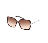TOM FORD Mujer TOM FORD FT1039 JOANNA 52F Gafas de sol Acetato Habana oscura Marrón Mariposa Normal Sombreado