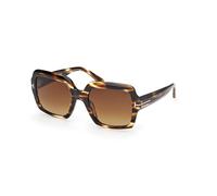 TOM FORD Mujer TOM FORD FT1082 KAYA 55F Gafas de sol Acetato la Habana Marrón Cuadrada Normal