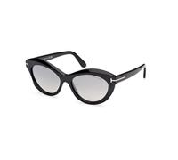 TOM FORD Mujer TOM FORD FT1111 TONI 01C Gafas de sol Acetato Negro Gris Redonda Normal Espejo