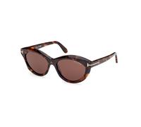 TOM FORD Mujer TOM FORD FT1111 TONI 52E Gafas de sol Acetato la Habana Marrón Redonda Normal