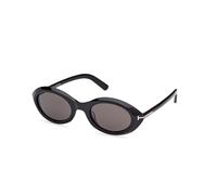 TOM FORD Mujer TOM FORD FT1186 CARMEN 01A Gafas de sol Acetato Negro Fumar Redonda Normal