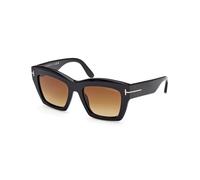 TOM FORD Mujer TOM FORD FT1191 LUNA 01F Gafas de sol Acetato Negro Marrón Mariposa Normal Sombreado