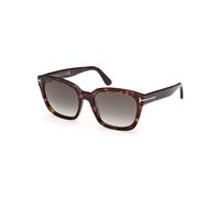 TOM FORD Mujer TOM FORD FT1216 HAYLAY 52B Gafas de sol Acetato Havana Grigio Cuadrada Normal Sfumato