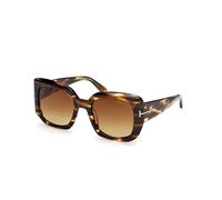 TOM FORD Mujer TOM FORD FT1220 CARLA-02 55F Gafas de sol Acetato la Habana Marrón Cuadrada Normal
