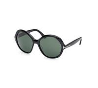 TOM FORD Mujer TOM FORD FT1282 ANNABELLE-02 01N Gafas de sol Acetato Negro Verde Redonda Normal