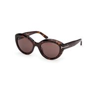 TOM FORD Mujer TOM FORD FT1316 STACY-02 52E Gafas de sol Acetato la Habana Marrón Cat Eye Normal
