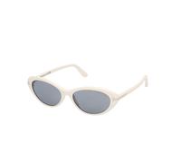 TOM FORD Mujer TOM FORD FT1413 CELINA-02 21A Gafas de sol Acetato Blanco Fumar Redonda Normal