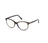 TOM FORD Mujer TOM FORD FT5544-B 052 Monturas ópticas Acetato Habana oscura Cat Eye Antiluz azul
