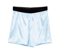 Tom Ford - Pantalón Corto con Cintura Elástica con Logo - Shorts - Mujer - Azul - M -
