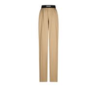 Tom Ford - Pantalones de pijama de satén de seda - Trousers - Mujer - Beige - L -