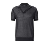 Tom Ford - Polo de malla de algodón y seda - Knitwear - Hombre - Negro - L -