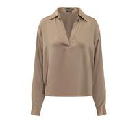 Tom Ford - Polo de Satén de Seda Elástica - Blouses & Shirts - Mujer - Gris - S -