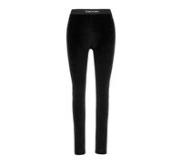 Tom Ford - Stretch Lustrous Velour Signature Leggings - Trousers - Mujer - Negro - M -