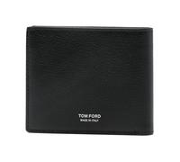 Tom Ford - Supple Grained Leather Elongated T Line Classic Bi-Fold Wallet - Accessories - unisex - Negro - ONE SIZE -