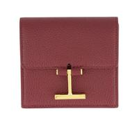 Tom Ford - Tara Grain Leather Card Holder - Accessories - Mujer - Rojo - ONE SIZE -