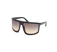 TOM FORD Unisex FT1066 CLINT-02 01B Gafas de sol Inyectado Negro Gris Máscara Normal Sombreado