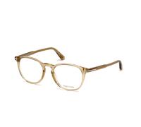 TOM FORD Unisex FT5401 045 Monturas ópticas Acetato Marrón Redonda Normal