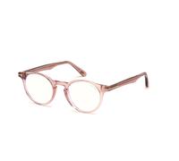 TOM FORD Unisex FT5557-B 72 Monturas ópticas Acetato Rosa Redonda Normal