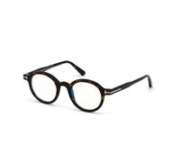 TOM FORD Unisex FT5664-B 52 Monturas ópticas Acetato la Habana Redonda Normal