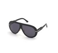 TOM FORD Unisex TOM FORD FT0836 TROY 01A Gafas de sol Acetato Negro Gris Piloto Normal