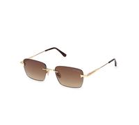 Tom Ford Unisex Sunglass Jake-02 - Color del Marco: Oro Brillante, Color de la Lente: Marrón Degradado