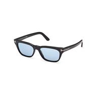 TOM FORD Unisex TOM FORD FT1362 PENN-02 01V Gafas de sol Acetato Negro Azul Cuadrada Normal