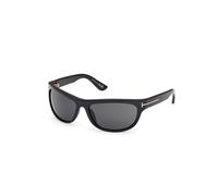 TOM FORD Uomo TOM FORD FT1363 ANDERS-02 01A Occhiali da sole Iniettato Nero Fumo Squadrata Normale