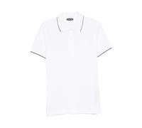 Tom Ford - White Black Lyocell Cotton T-Shirt - Tops - Hombre - Blanco - L -