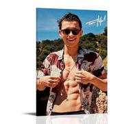 Tom Holland - Cuadros decorativos impermeables y resistentes a las manchas, para sala de estar, dormitorio, oficina, marcos libres, pósteres de alta definición, decoración creativa del hogar, estilo