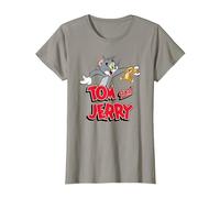 Tom & Jerry Happy Together Camiseta, Mujer, Pizarra, S
