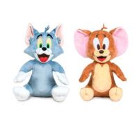 Tom&jerry juguetes de felpa genuinos y suaves para gato y ratón, tama