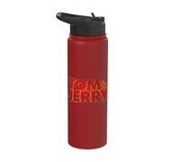 Tom & Jerry Movie Logo Stainless Steel Insulated Water Bottle