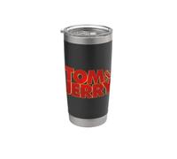 Tom & Jerry Movie Logo Vaso térmico de acero inoxidable de doble pared