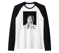 Tom Jones Cantando en Vivo en Cardiff, Gales 1983 Camiseta Manga Raglan