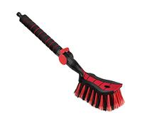 ToM PaR Cepillo de Lavado I Cepillo de Agua I con Toma de Agua I Grifo de Apertura rápida I Cerdas tupidas I Mango cómodo I Coche I Jardín I Paneles fotovoltaicos I Longitud: 54 cm I Rojo