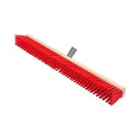 ToM PaR Escoba de Calle | Escoba Industrial Resistente para Exteriores | Escoba con Soporte de Mango metálico | Sin Mango | Cerdas duras para Calle, Patio, terraza & Garaje | 80 cm