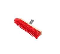 ToM PaR Escoba de Calle | Escoba Industrial Resistente para Exteriores | Escoba con Soporte de Mango metálico | Sin Mango | Cerdas duras para Calle, Patio, terraza & Garaje | 40 cm