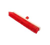 ToM PaR Escoba de calle | para barrer con soporte mango de plástico | sin mango | escoba industrial ancha | para interior | escoba de jardín | grande | para terraza y garaje | jardín | 60 cm