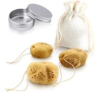 tom&pat® Esponja menstrual natural con hilo • alternativa a tampones • lavable y reutilizable • Dermatest excelente • caja hermética de viaje • calidad mediterránea Grecia (Talla S / 3 x 3-5 cm)