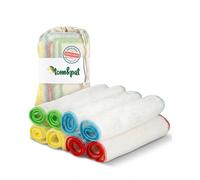 tom&pat® Paños de bambú para enjuagar y limpiar sin microplásticos • Juego de 8 • 4 colores para separar • Brillo sin rayas como paño de cocina o paño de ventana • Para cocina, baño, muebles, WC